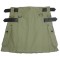 Ladies Utility Olive Green Cotton Kilt with adjustable Leather Straps