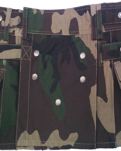Army Camouflage Utility Cotton Kilt | Women Cargo Pockets Skirt Army Camouflage Utility Cotton Kilt | Women Cargo Pockets Skirt