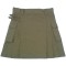 Ladies Khaki Cotton Utility Kilt with Pockets  