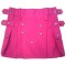 Ladies Pink Cotton Utility Kilt | Kilted Skirt with Four Cargo Pockets and Front Buttons 