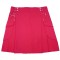 Ladies Red Cotton Deluxe Utility Kilt |Women Kilted Skirt with Cargo Pockets