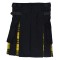 Ladies Black Cotton Inner McLeod of Lewis Tartan Hybrid Kilt