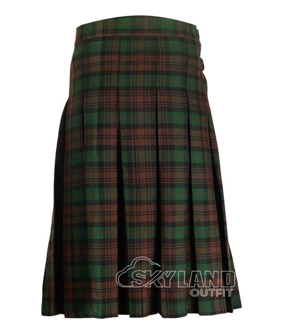 Brown Watch Tartan Maxi Length Skirt for Women Brown Watch Tartan Maxi Length Skirt for Women