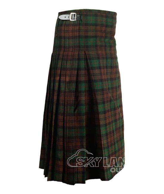 Brown Watch Tartan Maxi Length Skirt for Women Brown Watch Tartan Maxi Length Skirt for Women