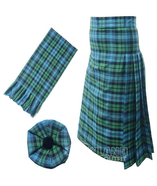 Campbell Ancient Tartan Maxi Skirt | Long Scottish Tartan Skirt Campbell Ancient Tartan Maxi Skirt | Long Scottish Tartan Skirt