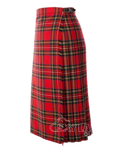 Royal Stewart Tartan Maxi Length Skirt for Women Royal Stewart Tartan Maxi Length Skirt for Women
