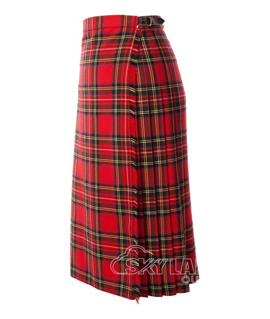 Royal Stewart Tartan Maxi Length Skirt for Women Royal Stewart Tartan Maxi Length Skirt for Women