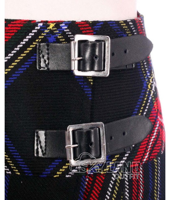 Black Stewart Mini Kilt | Girls Billie Mod Skirt Black Stewart Mini Kilt | Girls Billie Mod Skirt