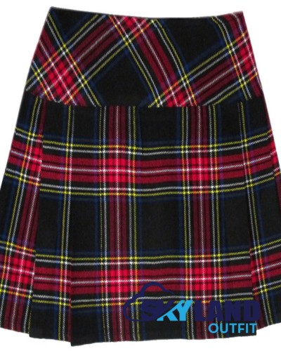 Black Stewart Tartan Mini Billie Kilt Mod Skirt Girls Mini Billie Skirt Black Stewart Tartan Mini Billie Kilt Mod Skirt Girls Mini Billie Skirt