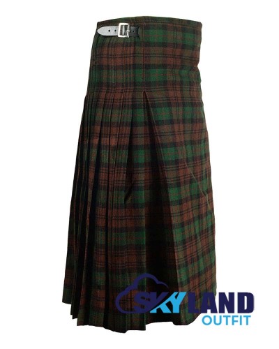 Brown Watch Tartan Maxi Length Skirt for Women Brown Watch Tartan Maxi Length Skirt for Women