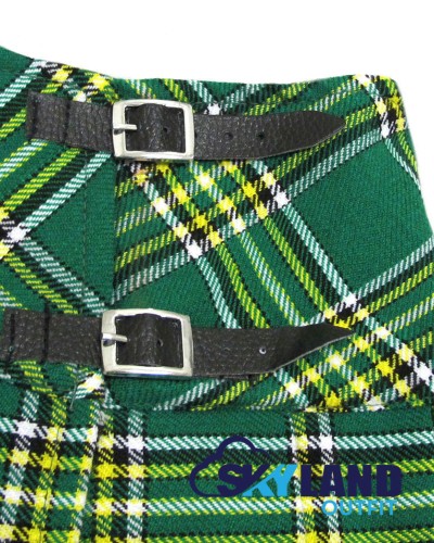 Irish Heritage Tartan Mini Billie Kilt Mod Skirt Girls Mini Billie Skirt