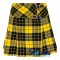 MacLeod of Lewis Tartan Mini Billie Kilt Mod Skirt Girls Mini Billie Skirt