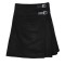 Solid Black Tartan Mini Billie Kilt Mod Skirt Girls Mini Billie Skirt