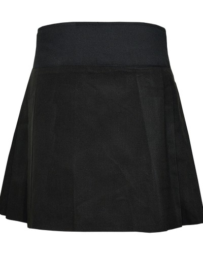 Solid Black Mini Kilt | Girls Billie Mod Skirt Solid Black Mini Kilt | Girls Billie Mod Skirt