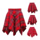 Royal Stewart Tartan Skirt | Wool Pixie Skirt D-Ring