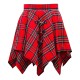 Royal Stewart Tartan Skirt | Wool Pixie Skirt D-Ring