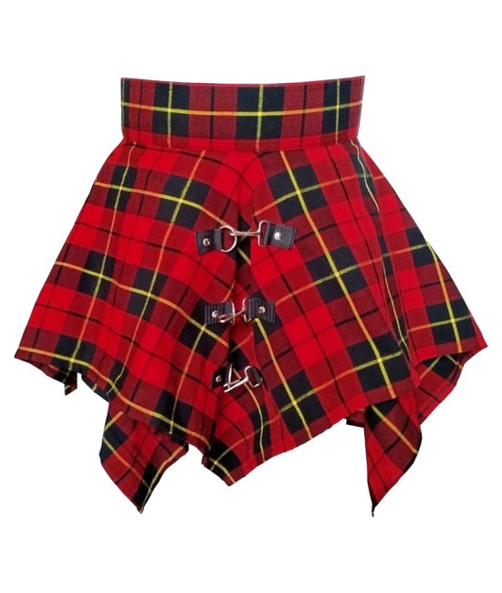 Wallace Tartan Skirt | Wool Pixie Skirt D-Ring