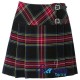 Black Stewart Tartan Mini Billie Kilt Mod Skirt Girls Mini Billie Skirt