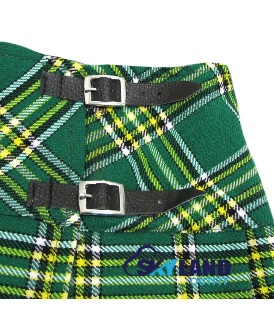 Irish Heritage Tartan Mini Billie Kilt Mod Skirt Girls Mini Billie Skirt