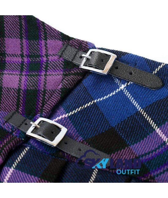 Pride of Scotland Tartan Mini Billie Kilt Mod Skirt Girls Mini Billie Skirt