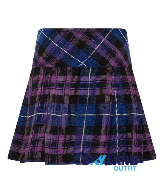 Pride of Scotland Tartan Mini Billie Kilt Mod Skirt Girls Mini Billie Skirt