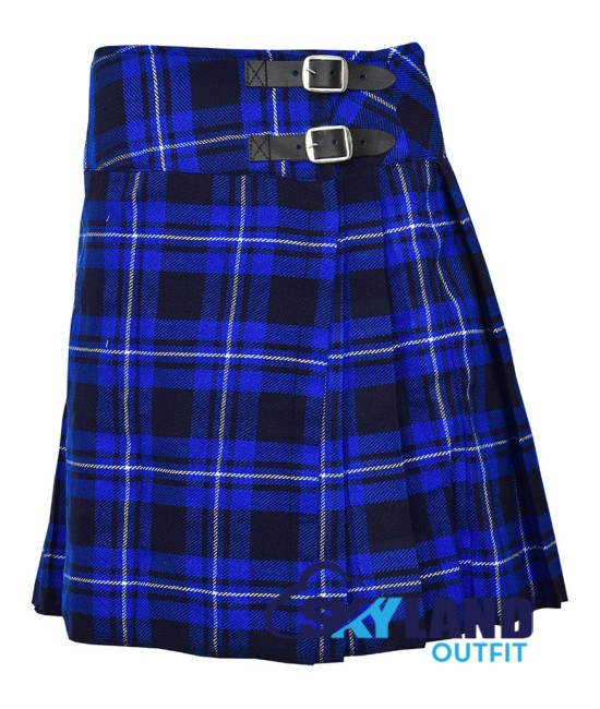 Ramsey Blue Tartan Mini Billie Kilt Mod Skirt Girls Mini Billie Skirt