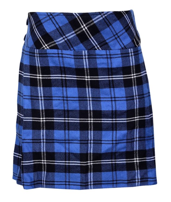 Ramsey Blue Hunting Tartan Mini Billie Kilt Mod Skirt Girls Mini Billie Skirt