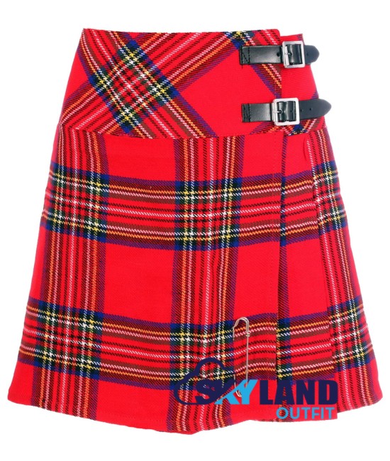 Royal Stewart Tartan Mini Billie Kilt Mod Skirt Girls Mini Billie Skirt