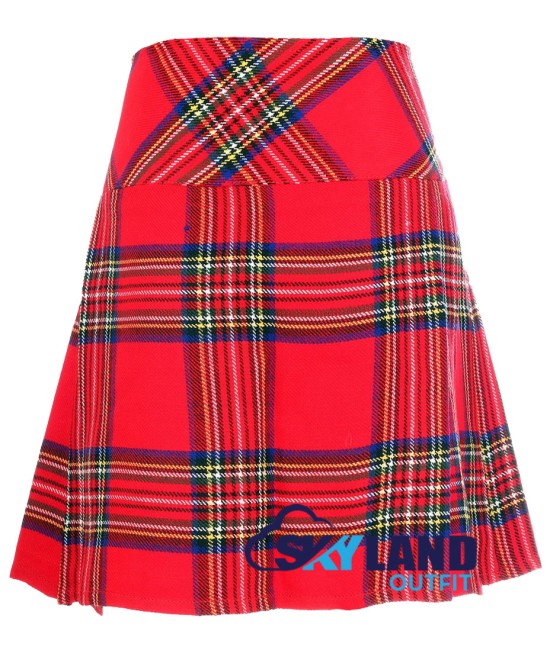 Royal Stewart Tartan Mini Billie Kilt Mod Skirt Girls Mini Billie Skirt