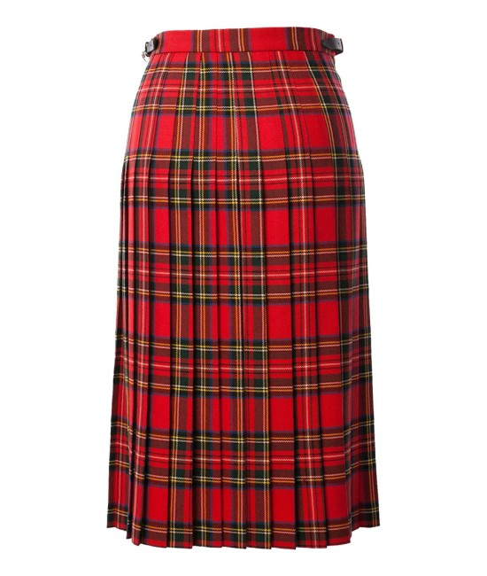 Royal Stewart Tartan Maxi Length Skirt for Women