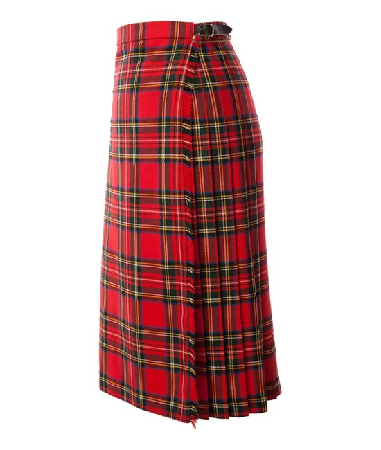 Royal Stewart Tartan Maxi Length Skirt for Women