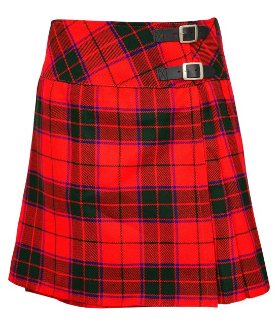 Scottish Rose Tartan Mini Billie Kilt Mod Skirt Girls Mini Billie Skirt