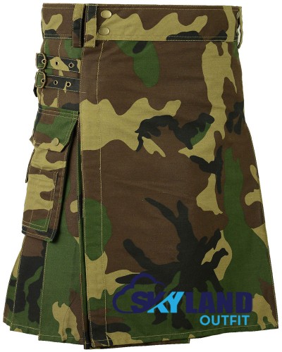 Camouflage Modern Utility Kilt Camo Kilt for Men Camouflage Modern Utility Kilt Camo Kilt for Men