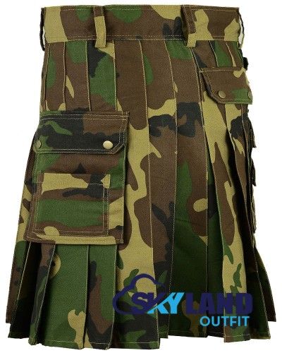 Army Camouflage Modern Utility Kilt | Camo Kilt for Men Army Camouflage Modern Utility Kilt | Camo Kilt for Men