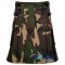 Army Camouflage Utility Cotton Kilt with Leather Straps