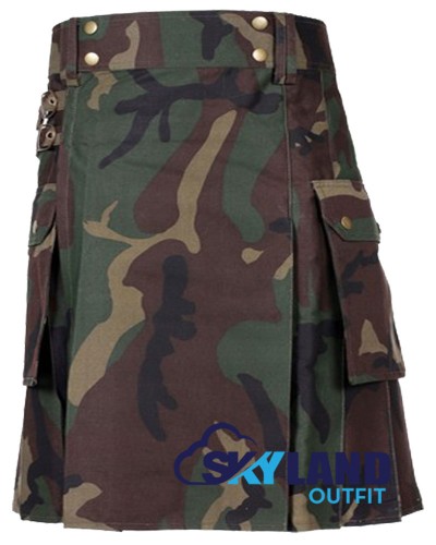 Real tree Camouflage Utility Kilt Camo Cotton Kilt for Men Real tree Camouflage Utility Kilt Camo Cotton Kilt for Men