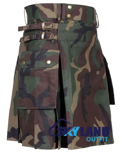 Real Tree Camouflage Cotton Utility Kilt | Camo Kilt for Men Real Tree Camouflage Cotton Utility Kilt | Camo Kilt for Men