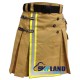 Active Men Firefighter Khaki Cotton Kilt with High Visible Reflector Tape