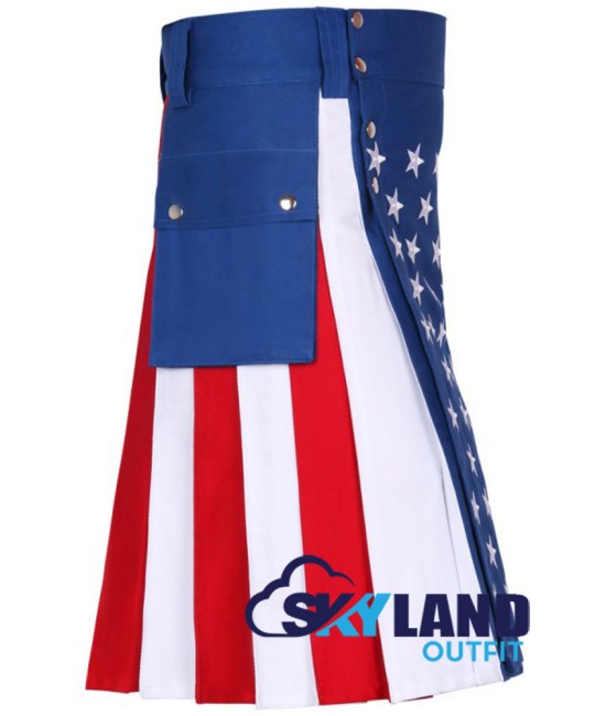American Flag Cotton Tactical Kilt