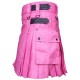 Pink Utility Cotton Kilt with adjustable Leather Straps