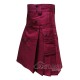 Burgundy Cotton Utility Kilt | Modern Fashion Kilts for Men