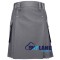 Men's Six Pockets Grey Cotton Utility Kilt | Scottish Kilt | Modern Kilt