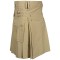 Men's Utility Khaki Cotton Kilt with front Buttons