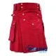 Red Cargo Pocket Sport Utility Kilt - Deluxe Utility Kilt Red Cargo Pocket Sport Utility Kilt - Deluxe Utility Kilt