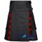 Hybrid Utility Kilts - Black Denim & Wallace Tartan Kilt