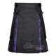 Hybrid Utility Kilts - Black Denim & Heritage of Scotland Tartan Kilt