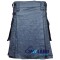 Active Men Gray Denim Utility Kilt