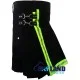 Active Men Black Cotton Kilt with High Visible Reflector Tape Active Men Black Cotton Kilt with High Visible Reflector Tape