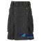 Active Men Tactical Duty Black Kilt with Side Cargo Pockets