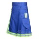 Blue Cotton Firefighter Utility Kilt | High-Visibility Reflector Tape Work Kilts Blue Cotton Firefighter Utility Kilt | High-Visibility Reflector Tape Work Kilts